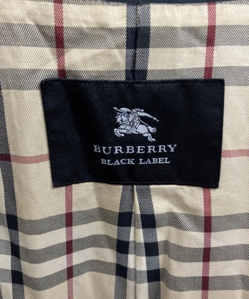 BURBERRY BLACK LABEL（バーバリーブラックレーベル）BURBERRY BLACK LABEL (バーバリーブラックレーベル) ステンカラーコート ブラック サイズ:XLの古着・服飾アイテム