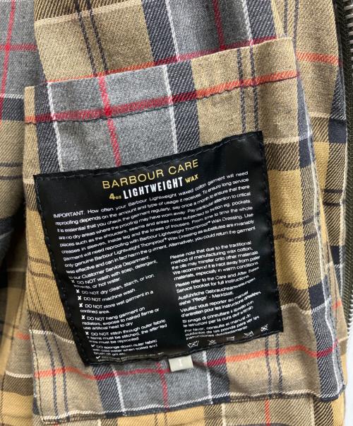 Barbour（バブアー）Barbour (バブアー) MHL (マーガレットハウエル) 別注ワックスドコットンライトウェイトコート グリーン サイズ:1の古着・服飾アイテム