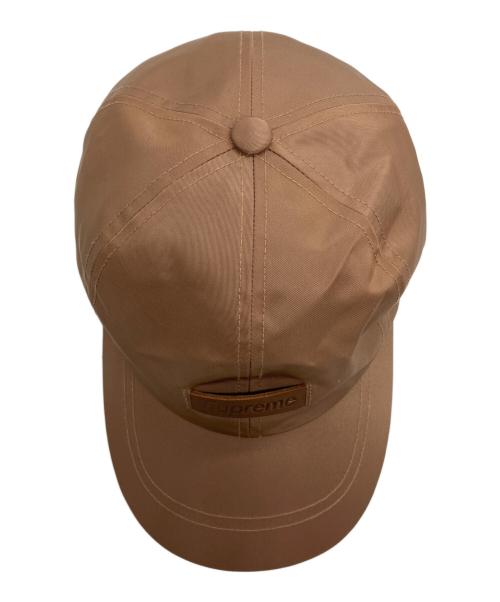 SUPREME（シュプリーム）Supreme (シュプリーム) レザーパッチ6パネル キャップ ベージュの古着・服飾アイテム