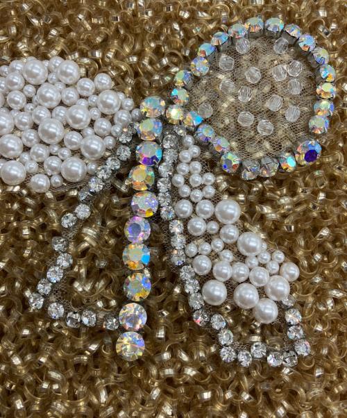 ANTEPRIMA（アンテプリマ）ANTEPRIMA (アンテプリマ) リボンモチーフワイヤーバッグ ゴールドの古着・服飾アイテム