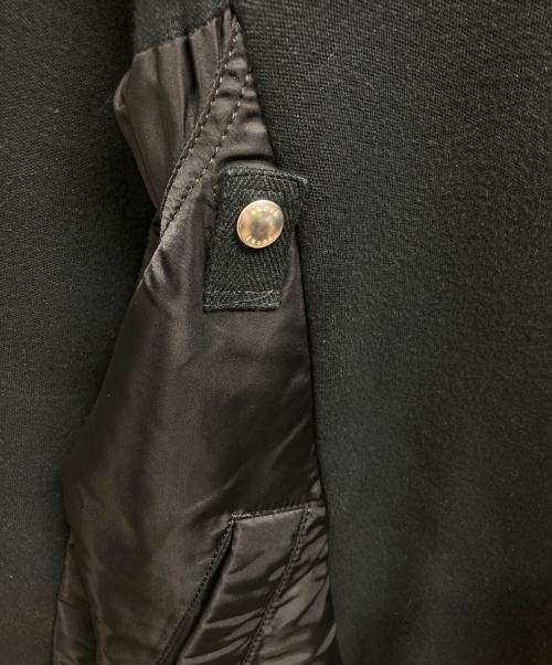 sacai（サカイ）sacai (サカイ) Sponge Sweat x MA-1 Hoodie ブラック サイズ:2の古着・服飾アイテム