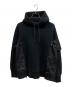 sacai（サカイ）の古着「Sponge Sweat x MA-1 Hoodie」｜ブラック