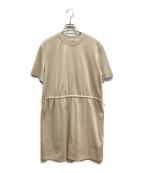 HERMESエルメス）の古着「半袖ワンピース/	HERMES」｜ベージュ