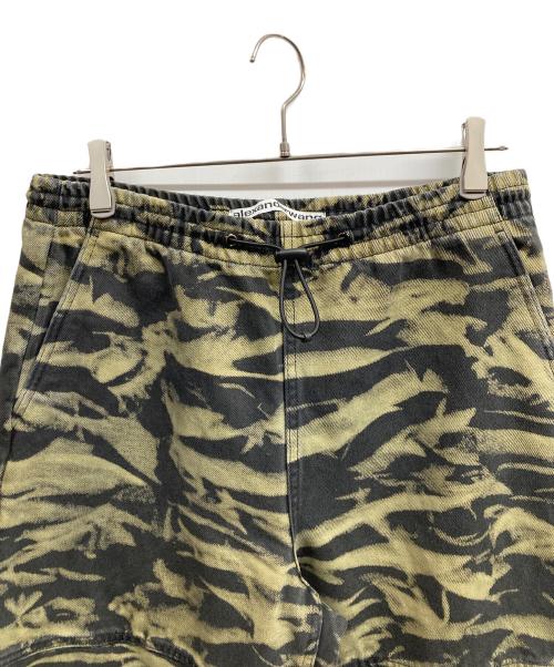ALEXANDERWANG（アレキサンダー・ワン）alexanderwang (アレキサンダー・ワン) タイガーカプセル カモ ワイドレッグ スウェットパンツ/alexanderwang　 ブラック・カーキベージュ サイズ:Mの古着・服飾アイテム