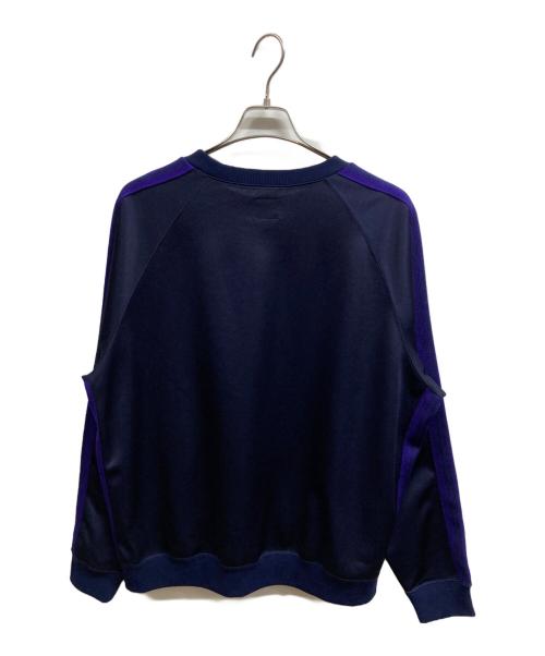 Needles（ニードルズ）Needles (ニードルズ) トラック クルーネック シャツ - ポリ スムース パープル サイズ:Lの古着・服飾アイテム