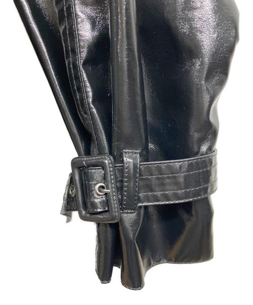 Jean Paul GAULTIER（ジャンポールゴルチェ）Jean Paul GAULTIER (ジャンポールゴルチェ) コーティング加工トレンチコート ブラック サイズ:42の古着・服飾アイテム
