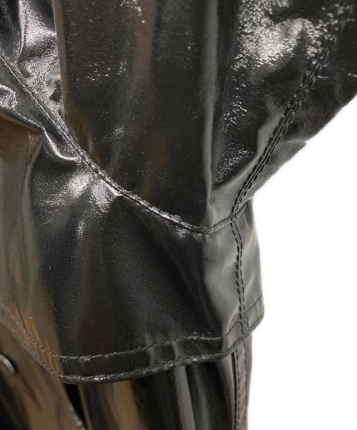Jean Paul GAULTIER（ジャンポールゴルチェ）Jean Paul GAULTIER (ジャンポールゴルチェ) コーティング加工トレンチコート ブラック サイズ:42の古着・服飾アイテム