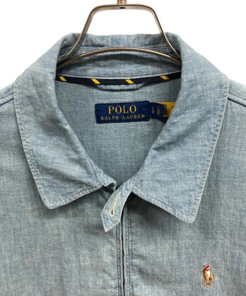 POLO RALPH LAUREN（ポロ・ラルフローレン）POLO RALPH LAUREN (ポロ・ラルフローレン) シャンブレースウィングトップ/POLO RALPH LAUREN ブルー サイズ:Lの古着・服飾アイテム