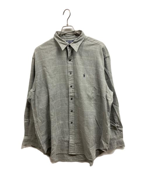 POLO RALPH LAUREN（ポロ・ラルフローレン）POLO RALPH LAUREN (ポロ・ラルフローレン) チェックシャツ/POLO RALPH LAUREN グレー サイズ:XLの古着・服飾アイテム
