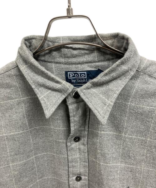 POLO RALPH LAUREN（ポロ・ラルフローレン）POLO RALPH LAUREN (ポロ・ラルフローレン) チェックシャツ/POLO RALPH LAUREN グレー サイズ:XLの古着・服飾アイテム