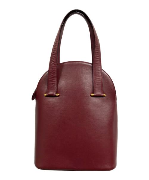 Cartier（カルティエ）Cartier (カルティエ) ハンドバッグ ボルドー・ワインレッドの古着・服飾アイテム