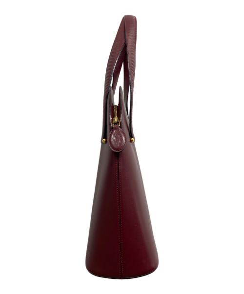 Cartier（カルティエ）Cartier (カルティエ) ハンドバッグ ボルドー・ワインレッドの古着・服飾アイテム