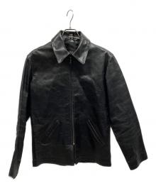 A.P.C.（アーペーセー）の古着「カウレザージャケット/	カウレザージャケット/	A.P.C.」｜ブラック