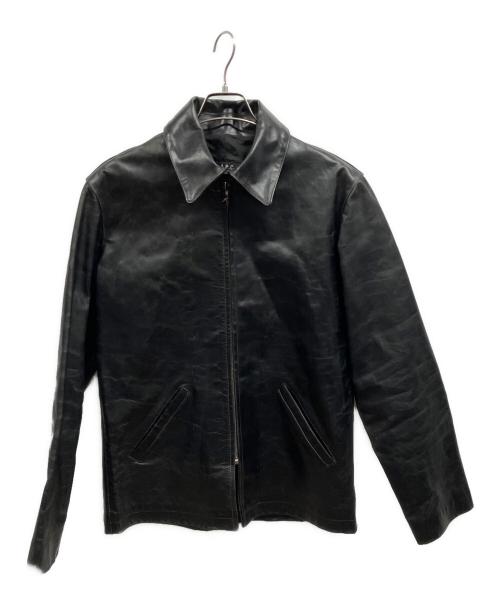 A.P.C.（アーペーセー）A.P.C. (アーペーセー) カウレザージャケット/	カウレザージャケット/	A.P.C. ブラック サイズ:XSの古着・服飾アイテム