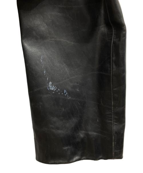 A.P.C.（アーペーセー）A.P.C. (アーペーセー) カウレザージャケット/	カウレザージャケット/	A.P.C. ブラック サイズ:XSの古着・服飾アイテム
