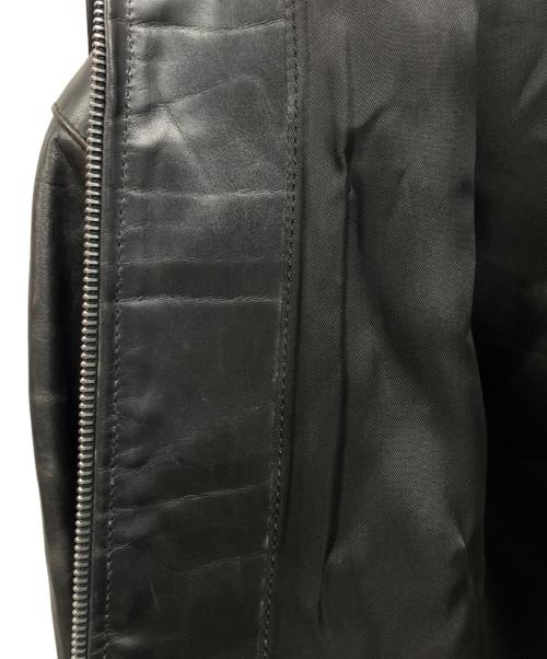 A.P.C.（アーペーセー）A.P.C. (アーペーセー) カウレザージャケット/	カウレザージャケット/	A.P.C. ブラック サイズ:XSの古着・服飾アイテム