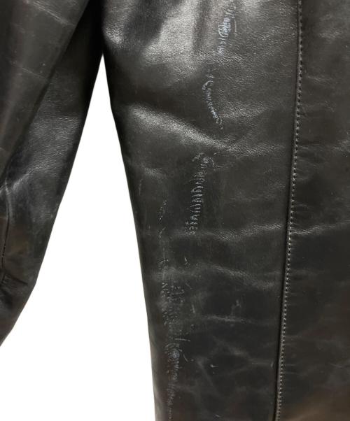 A.P.C.（アーペーセー）A.P.C. (アーペーセー) カウレザージャケット/	カウレザージャケット/	A.P.C. ブラック サイズ:XSの古着・服飾アイテム