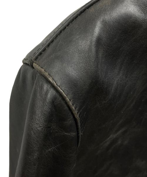 A.P.C.（アーペーセー）A.P.C. (アーペーセー) カウレザージャケット/	カウレザージャケット/	A.P.C. ブラック サイズ:XSの古着・服飾アイテム
