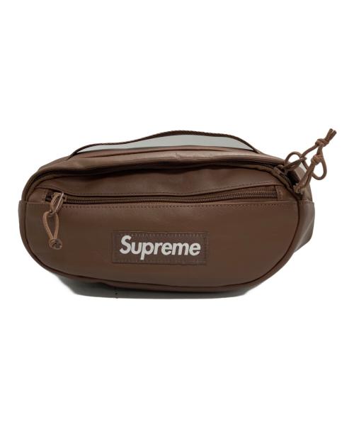 SUPREME（シュプリーム）Supreme (シュプリーム) Leather Waist Bag ブラウンの古着・服飾アイテム