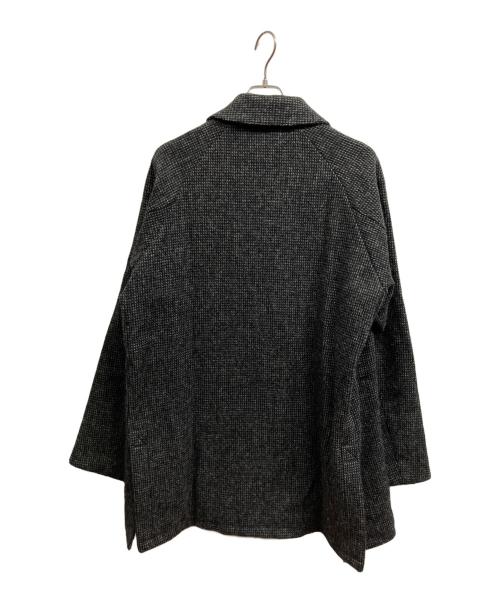 STEVEN ALAN（スティーブンアラン）STEVEN ALAN (スティーブンアラン) Harris Tweed (ハリスツイード) ハーフバルカラーコート グレー サイズ:Lの古着・服飾アイテム