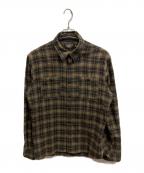 RRLダブルアールエル）の古着「チェックシャツ/RRL」｜カーキ