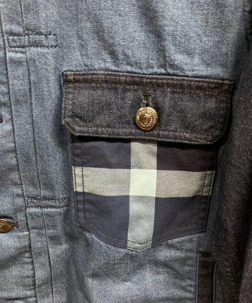 BLACK LABEL CRESTBRIDGE（ブラックレーベル クレストブリッジ）BLACK LABEL CRESTBRIDGE (ブラックレーベル クレストブリッジ) パッチワークライトオンスデニム インディゴ サイズ:L 未使用品の古着・服飾アイテム