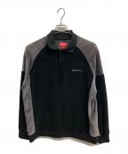 SUPREMEシュプリーム）の古着「Paneled Velour L/S Polo」｜ブラック
