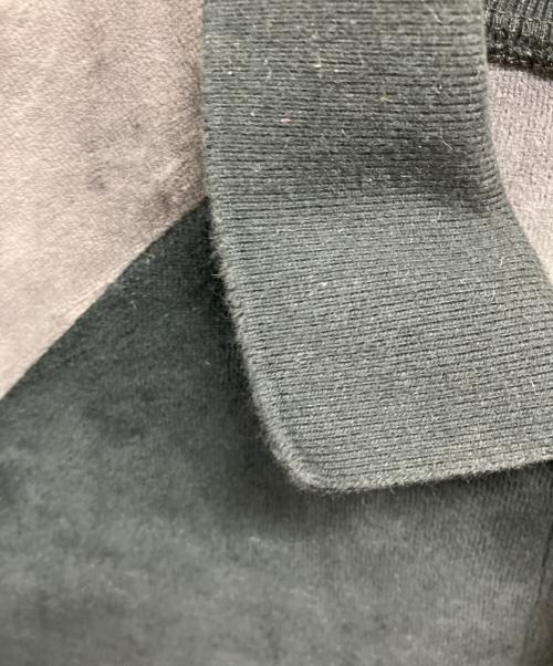 SUPREME（シュプリーム）Supreme (シュプリーム) Paneled Velour L/S Polo ブラック サイズ:Sの古着・服飾アイテム