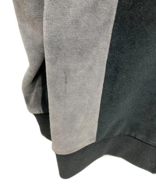 SUPREME（シュプリーム）Supreme (シュプリーム) Paneled Velour L/S Polo ブラック サイズ:Sの古着・服飾アイテム