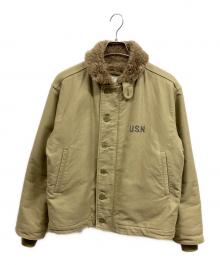 HOUSTON（ヒューストン）の古着「N-1デッキジャケット」｜ベージュ