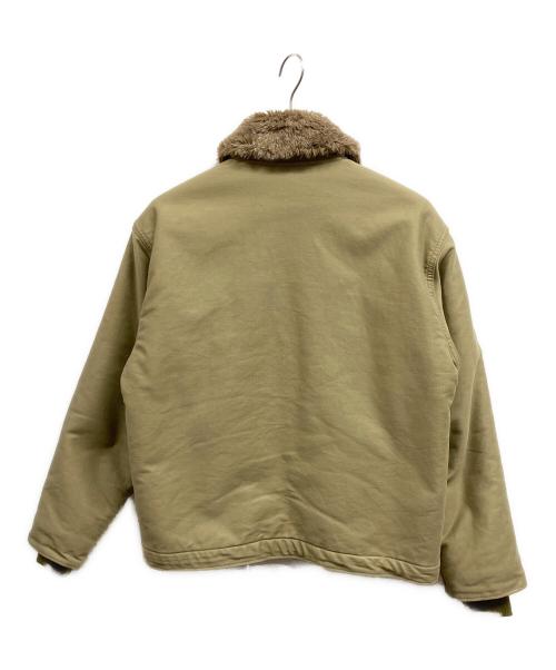 HOUSTON（ヒューストン）HOUSTON (ヒューストン) N-1デッキジャケット ベージュ サイズ:38の古着・服飾アイテム