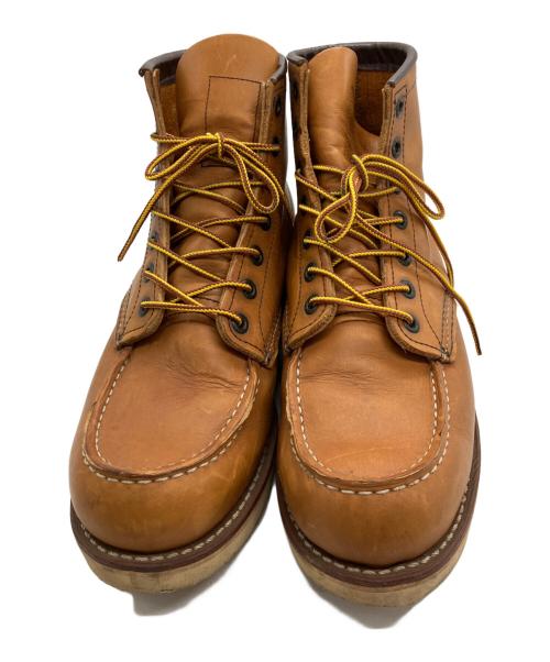 RED WING SHOES（レッドウィング）RED WING SHOES (レッドウィング) ワークブーツ ライトブラウン・アイボリー サイズ:US8の古着・服飾アイテム
