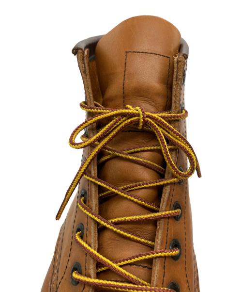 RED WING SHOES（レッドウィング）RED WING SHOES (レッドウィング) ワークブーツ ライトブラウン・アイボリー サイズ:US8の古着・服飾アイテム