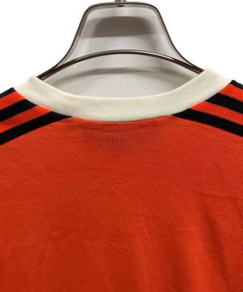 GUCCI（グッチ）GUCCI (グッチ) adidas (アディダス) アディダス 3ストライプ ロングスリーブTシャツ/GUCCI/	adidas オレンジ・ホワイト サイズ:Sの古着・服飾アイテム