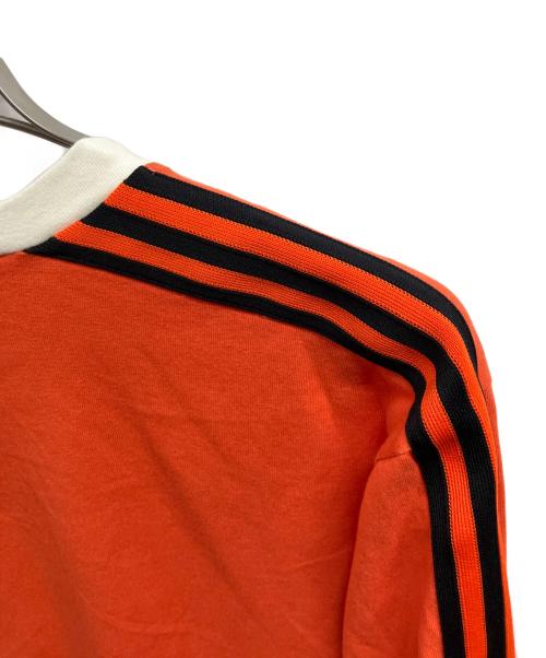 GUCCI（グッチ）GUCCI (グッチ) adidas (アディダス) アディダス 3ストライプ ロングスリーブTシャツ/GUCCI/	adidas オレンジ・ホワイト サイズ:Sの古着・服飾アイテム