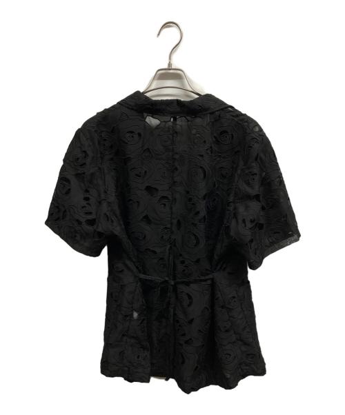 MAISON SPECIAL（メゾンスペシャル）MAISON SPECIAL (メゾンスペシャル) Flower Sheer Half-Sleeve Jacket/MAISON SPECIAL ブラック サイズ:Free 未使用品の古着・服飾アイテム