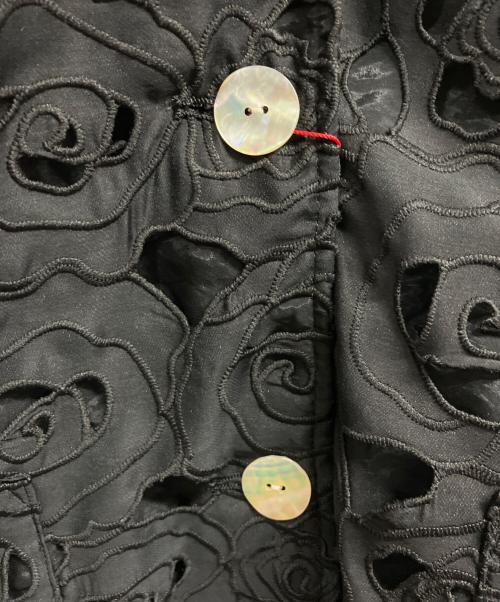 MAISON SPECIAL（メゾンスペシャル）MAISON SPECIAL (メゾンスペシャル) Flower Sheer Half-Sleeve Jacket/MAISON SPECIAL ブラック サイズ:Free 未使用品の古着・服飾アイテム