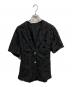 MAISON SPECIAL（メゾンスペシャル）の古着「Flower Sheer Half-Sleeve Jacket/MAISON SPECIAL」｜ブラック