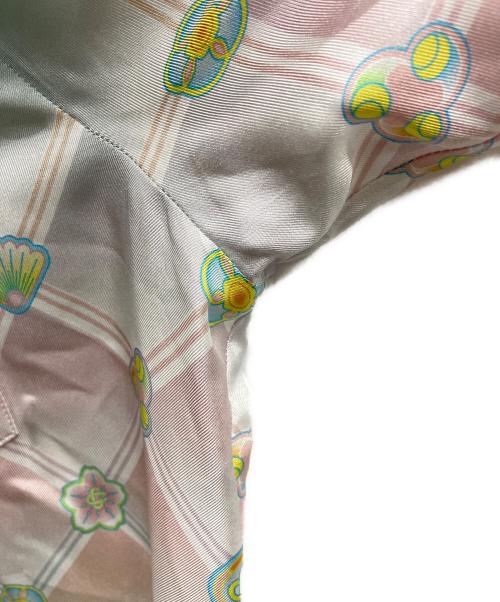 CASABLANCA（カサブランカ）Casablanca (カサブランカ) CASABLANCA CUBAN COLLAR LONG SLEEVE SHIRT/Casablanca ライトブルー・イエロー サイズ:Mの古着・服飾アイテム