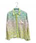 Casablanca（カサブランカ）の古着「CASABLANCA CUBAN COLLAR LONG SLEEVE SHIRT/Casablanca」｜ライトブルー・イエロー