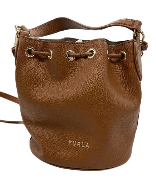FURLA（フルラ）FURLA (フルラ) クリオ ミニ バケットバッグ ブラウンの古着・服飾アイテム