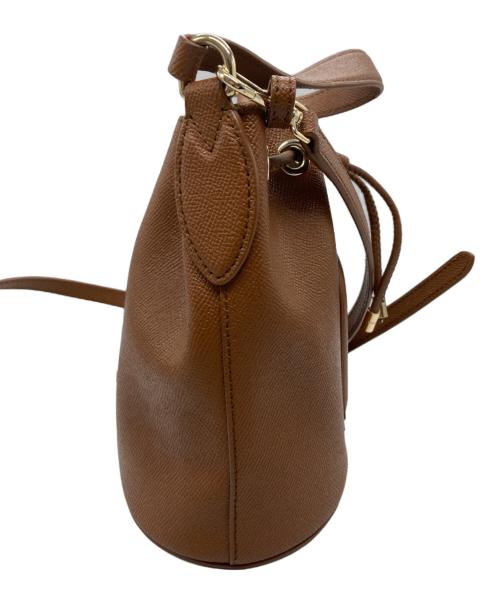 FURLA（フルラ）FURLA (フルラ) クリオ ミニ バケットバッグ ブラウンの古着・服飾アイテム