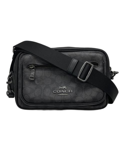 COACH（コーチ）COACH (コーチ) エリアス クロスボディ・シグネチャー キャンバス ブラックの古着・服飾アイテム