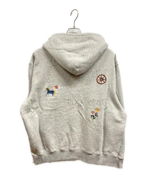 POLO COUNTRY（ポロカントリー）POLO COUNTRY (ポロカントリー) ポロベア後付けフリースパーカー グレー サイズ:XLの古着・服飾アイテム