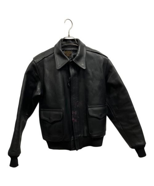 J.A.DUBOW MFG CO.（ジェイ・エイ・デュボウ・マニファクチャリング・カンパニー）J.A.DUBOW MFG CO. (ジェイ・エイ・デュボウ・マニファクチャリング・カンパニー) A-2レザージャケット/	J.A.DUBOW MFG CO. ブラウン サイズ:36の古着・服飾アイテム