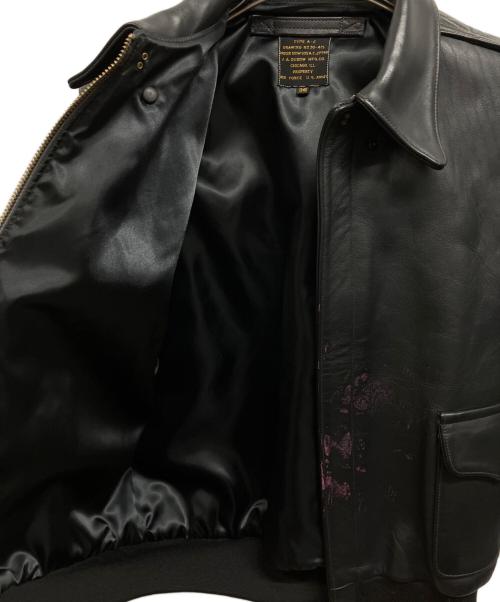 J.A.DUBOW MFG CO.（ジェイ・エイ・デュボウ・マニファクチャリング・カンパニー）J.A.DUBOW MFG CO. (ジェイ・エイ・デュボウ・マニファクチャリング・カンパニー) A-2レザージャケット/	J.A.DUBOW MFG CO. ブラウン サイズ:36の古着・服飾アイテム