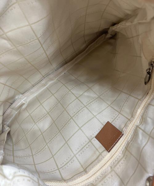 CELINE（セリーヌ）CELINE (セリーヌ) ファー スクエア ショルダーバッグ ベージュ・ブラウンの古着・服飾アイテム