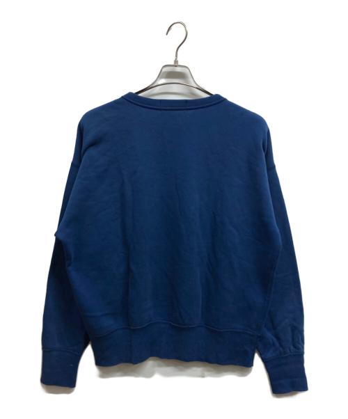 POLO RALPH LAUREN（ポロ・ラルフローレン）POLO RALPH LAUREN (ポロ・ラルフローレン) 前Vプリントスウェット ネイビー サイズ:Mの古着・服飾アイテム