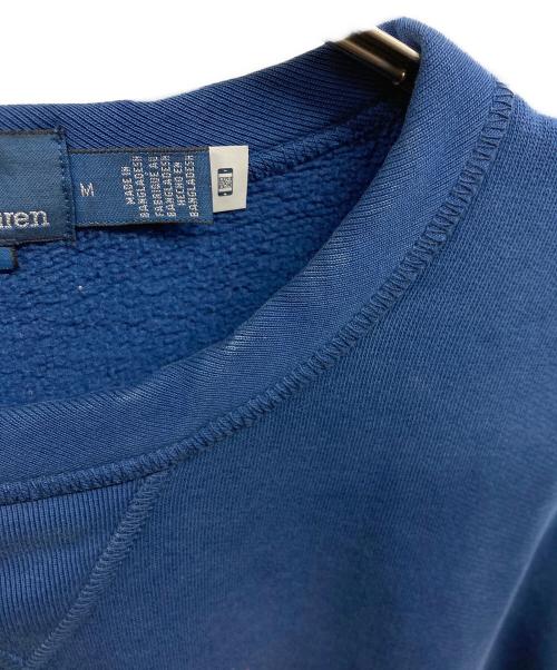 POLO RALPH LAUREN（ポロ・ラルフローレン）POLO RALPH LAUREN (ポロ・ラルフローレン) 前Vプリントスウェット ネイビー サイズ:Mの古着・服飾アイテム