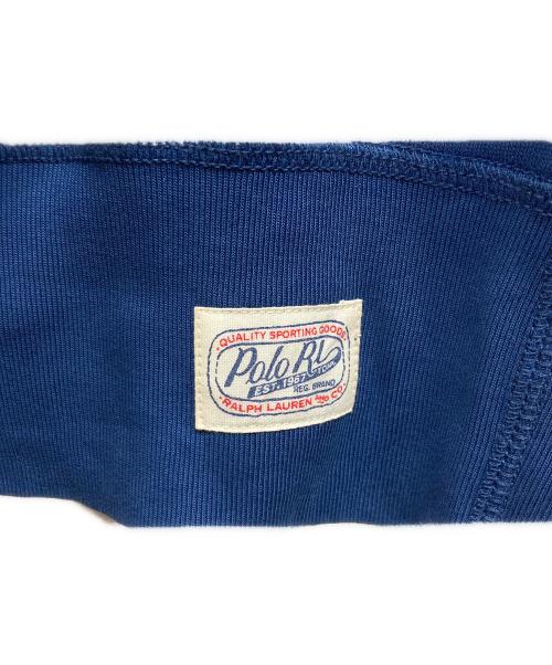 POLO RALPH LAUREN（ポロ・ラルフローレン）POLO RALPH LAUREN (ポロ・ラルフローレン) 前Vプリントスウェット ネイビー サイズ:Mの古着・服飾アイテム